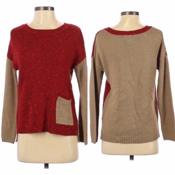 Cute DOLLED UP by FANG Colorblock SWEATER S - Picture 7 of 10